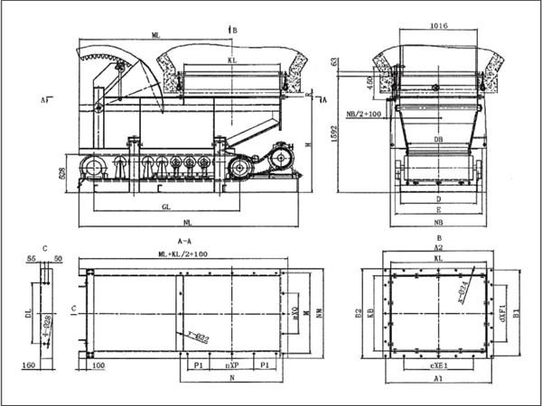 扇形閥門(mén)帶式（甲帶）給料機(jī)的承載能力較強(qiáng)、噪音低、整機(jī)使用壽命長(zhǎng)