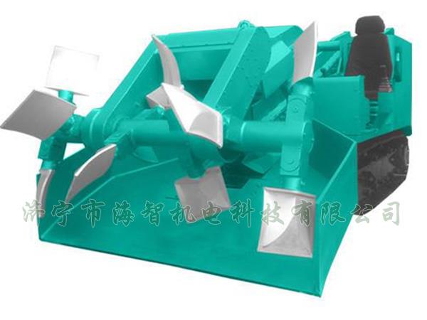 為了提高裝載效率，在取料方面通過(guò)滾耙式旋轉(zhuǎn)連續(xù)取料的方式