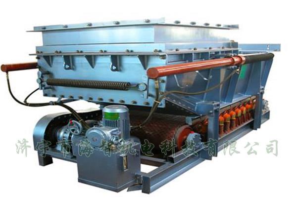 它將帶式（甲帶）給料機(jī)的手動檢修閘門改為電動、液動或氣動控制閥門，增大了閘門推力